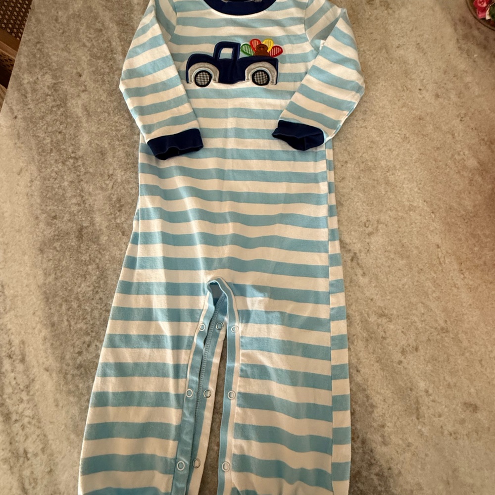 Boys Long All Turkey Appliqué 3T